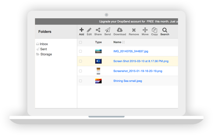DropSend Step 8 - Storage Folder