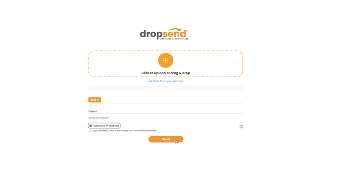 Password-Protected File Sharing with DropSend